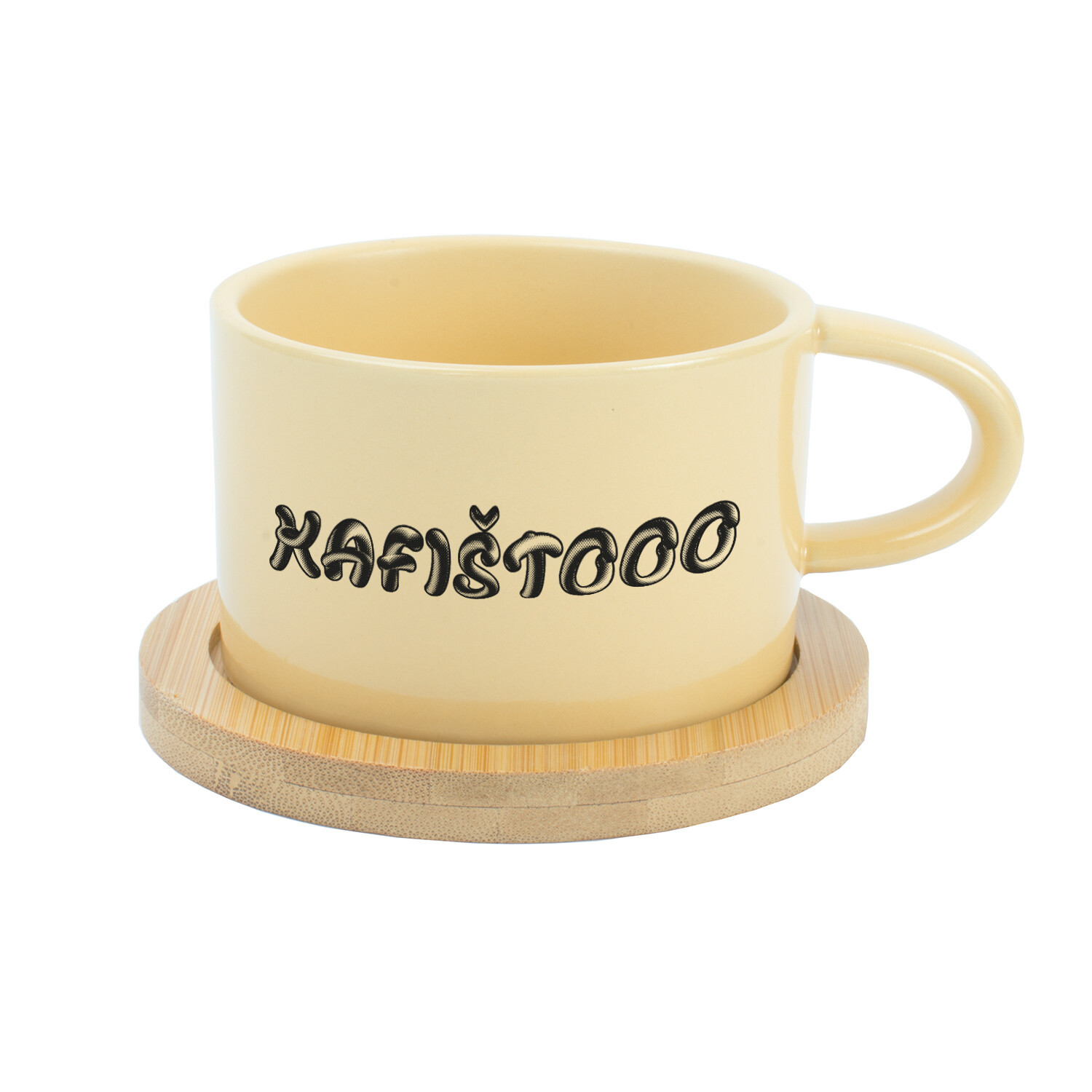 KAFIŠTOOO - žlutý hrníček makronka 200 ml