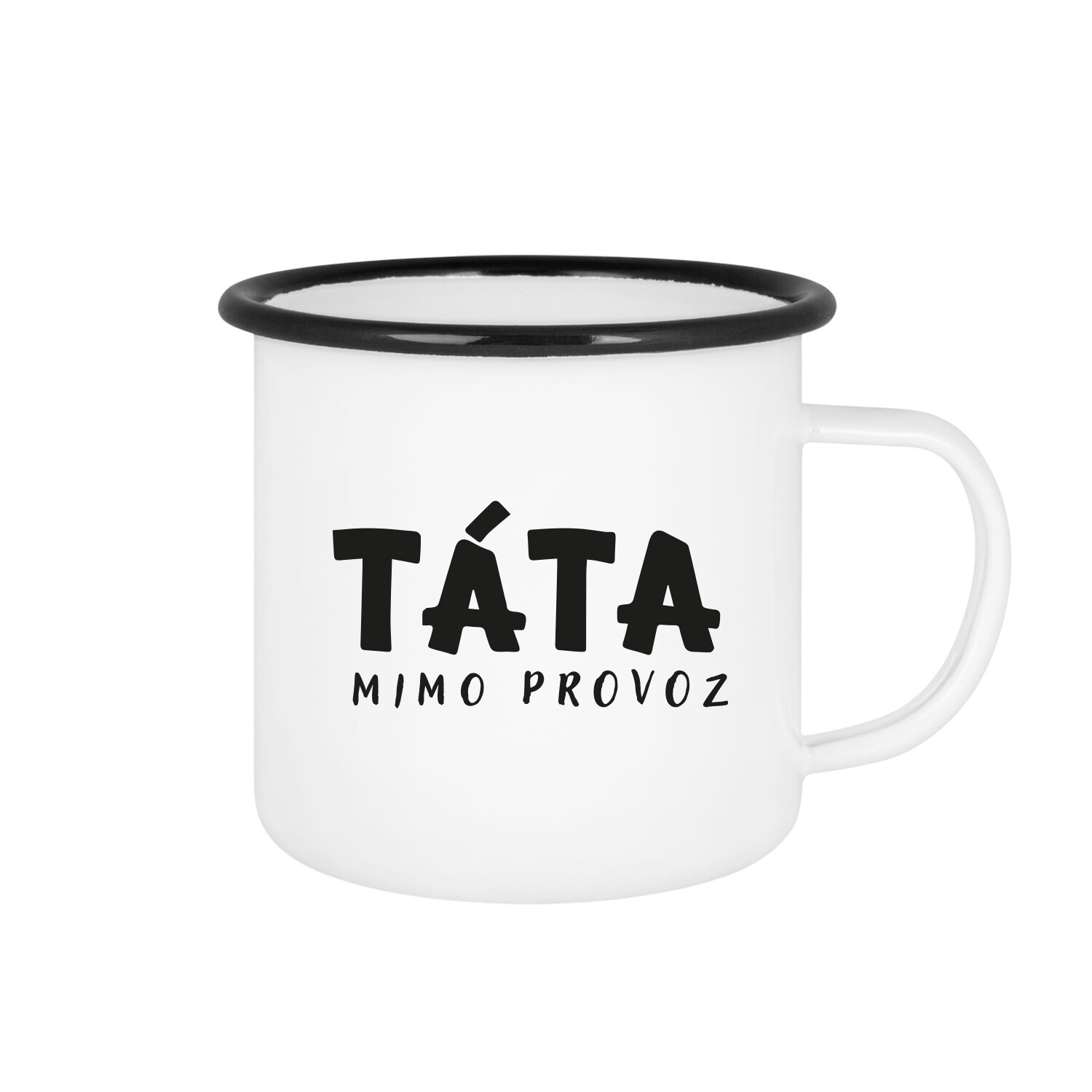 TÁTA MIMO PROVOZ - bílý plecháček 350 ml
