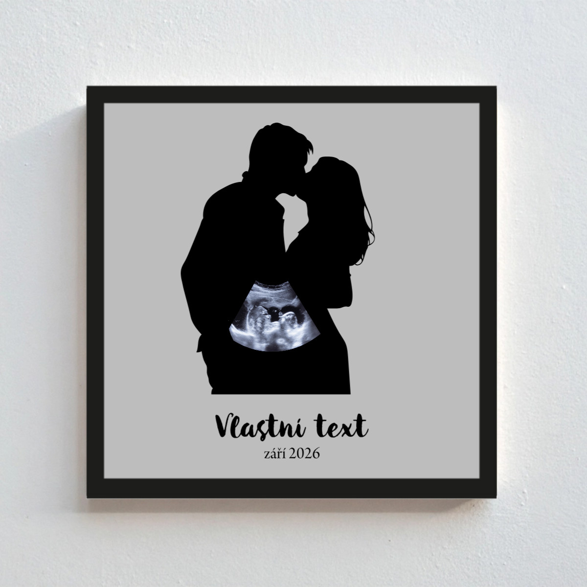 Personalizovaný magický fotorámik – štvorcový 20x20 – s párom a ultrazvukom