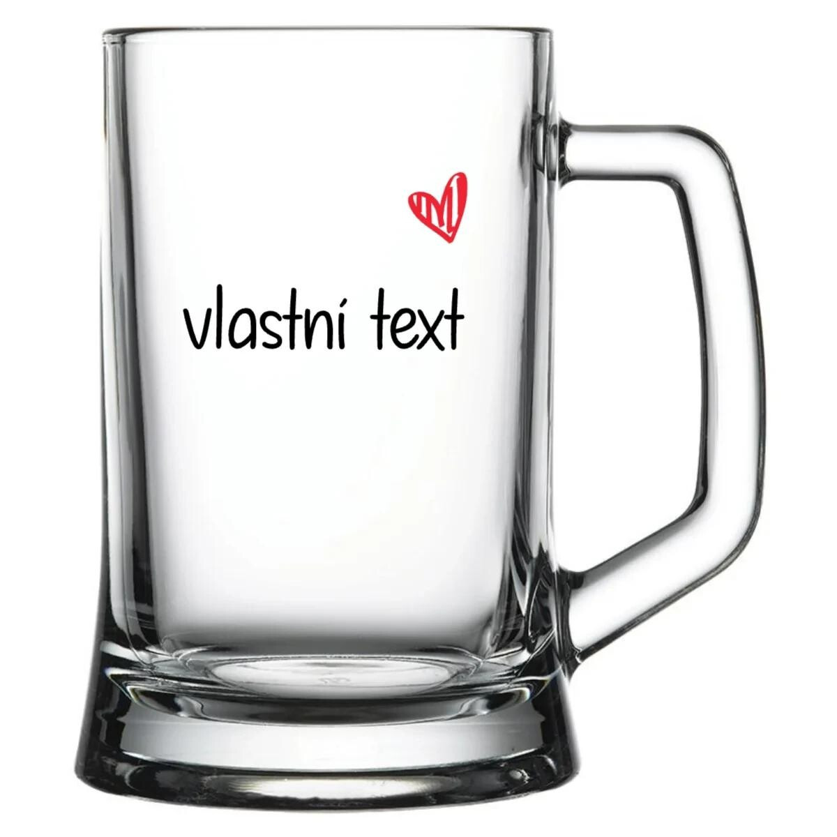 Vlastný text na pivnom pohári
