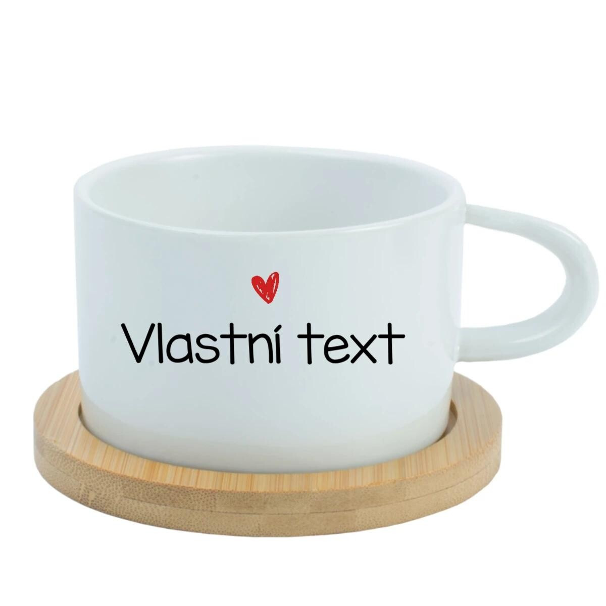 Vlastný text na keramickom hrnčeku „MAKRONKA“