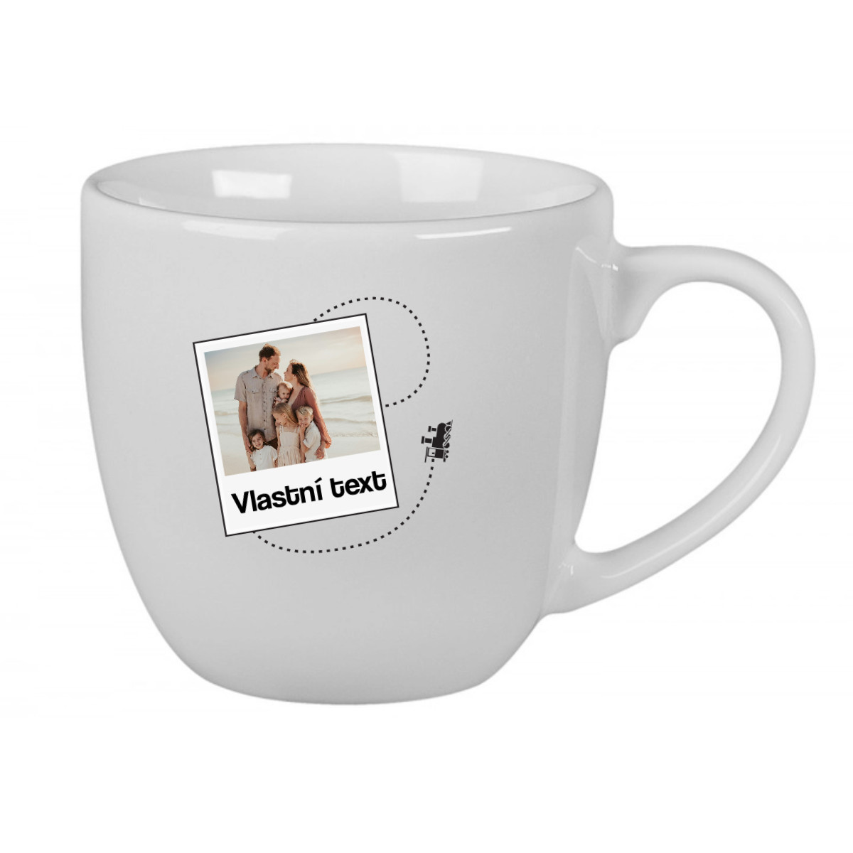 Personalizovaný keramický hrníček 400 ml s fotkou a cestovatelským motivem