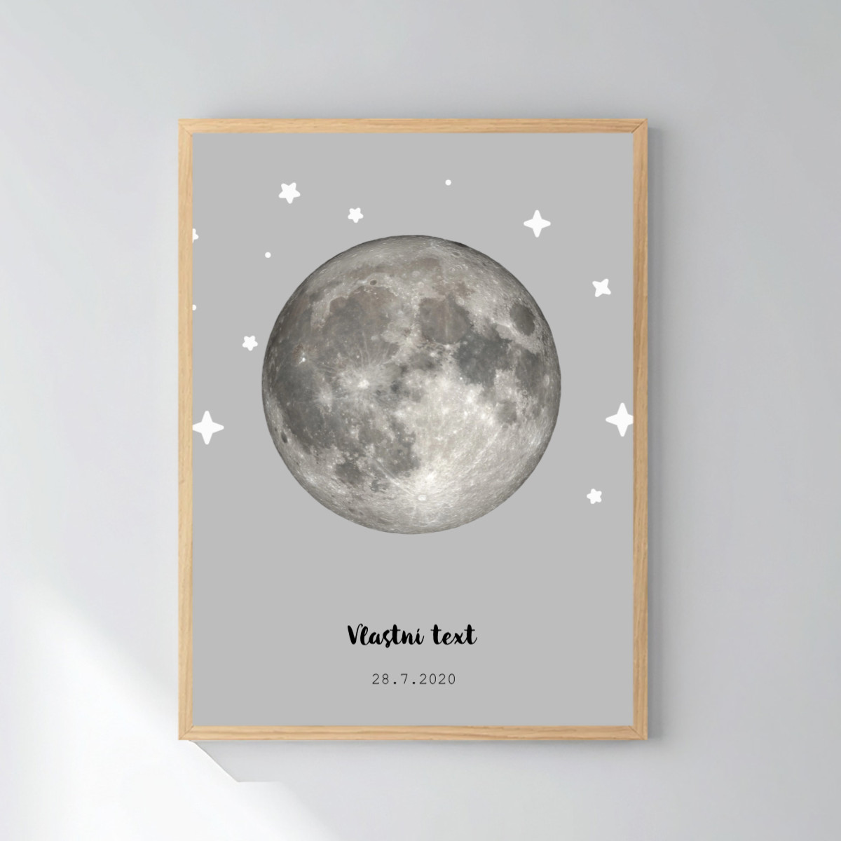 Personalizovaný magický fotoobraz v rámu - 30x40 - měsíční fáze