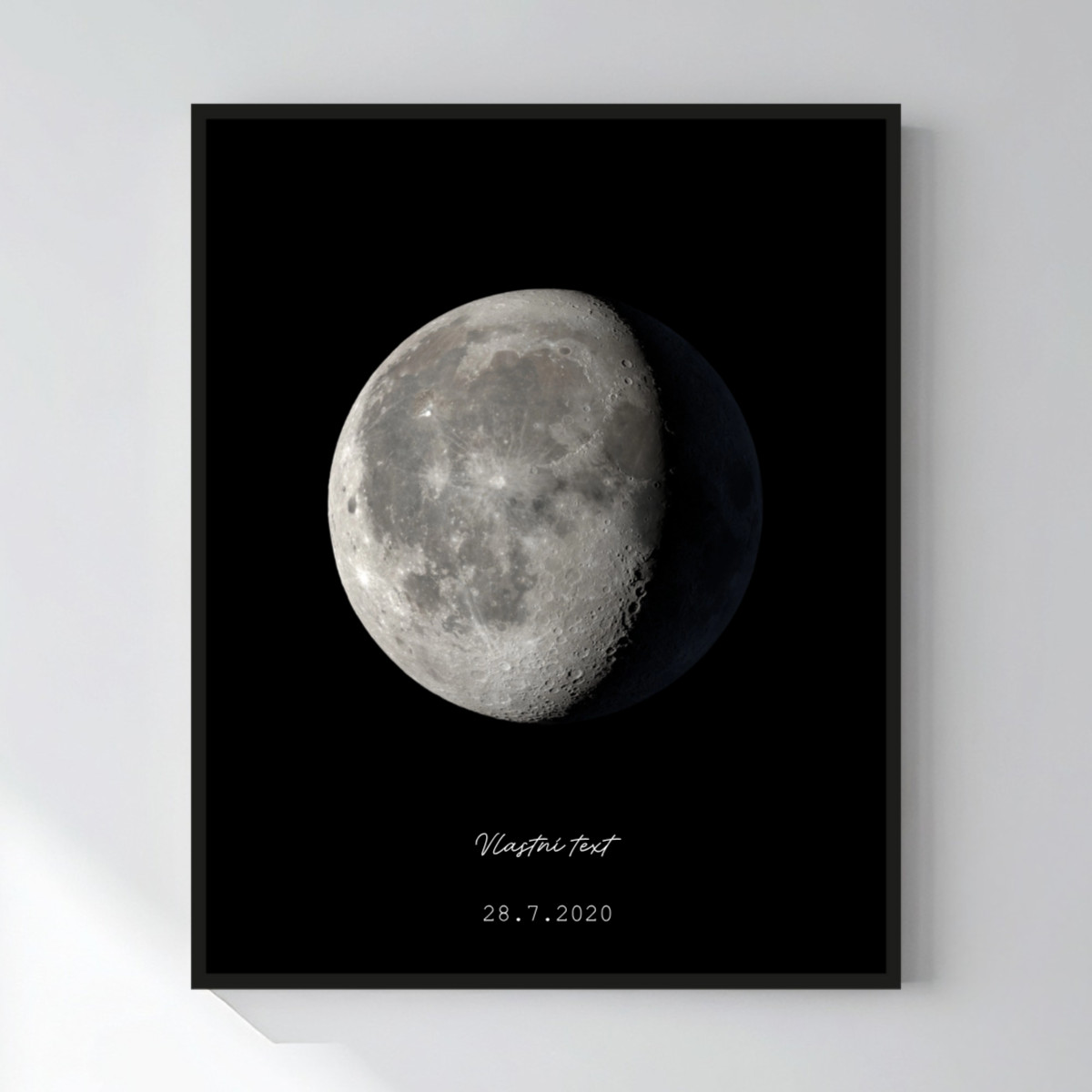 Personalizovaný magický fotoobraz v rámu - 40x50 - měsíční fáze