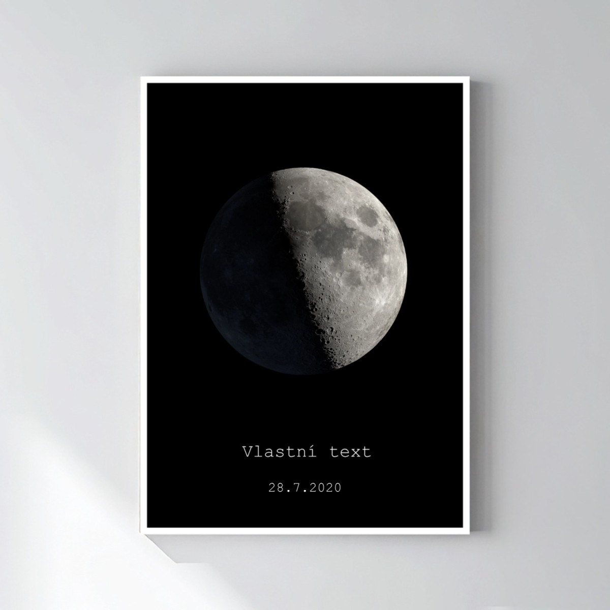 Personalizovaný magický fotoobraz v rámu - 50x70 - měsíční fáze