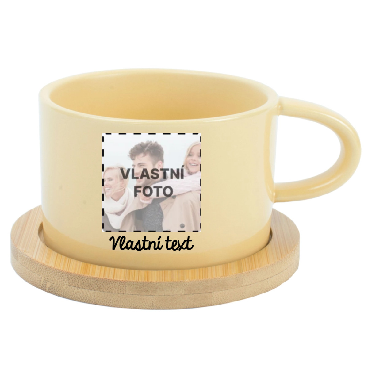 Personalizovaný keramický hrníček "MAKRONKA" s fotografií