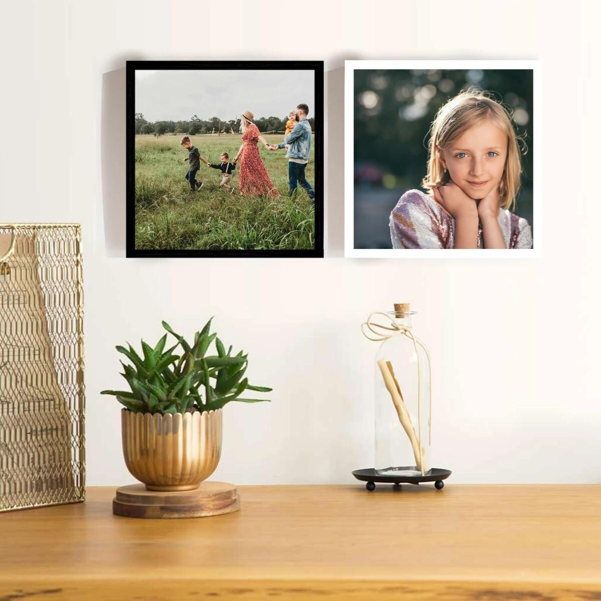 Personalizovaný magický fotorámik – 2x štvorcový 20x20 – fotografia
