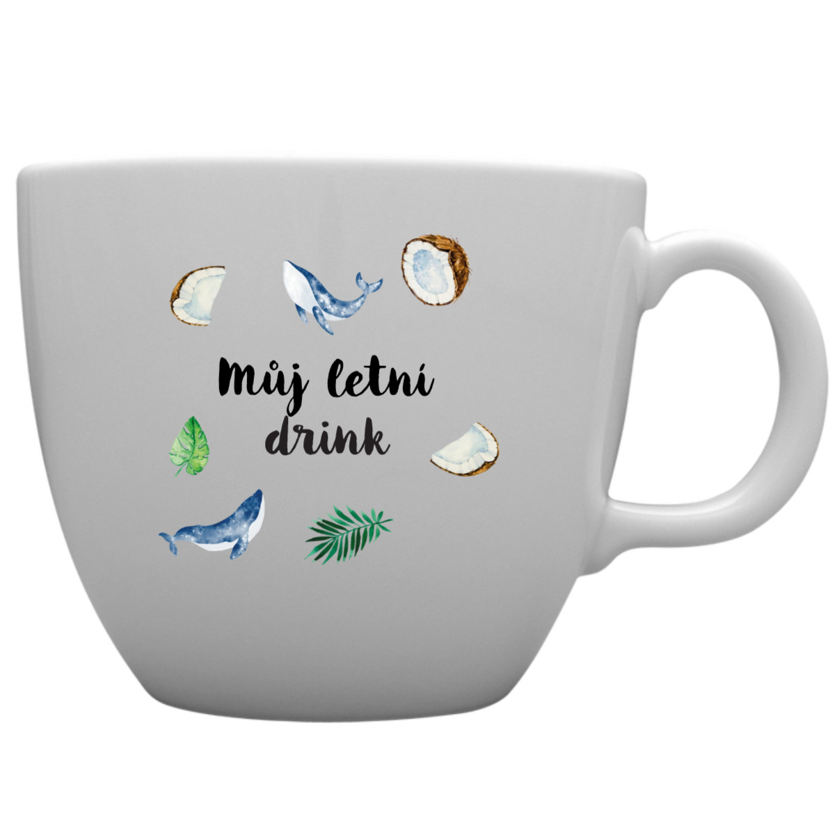 Personalizovaný MEGA XXL keramický hrnek 1 000 ml s letním mixem