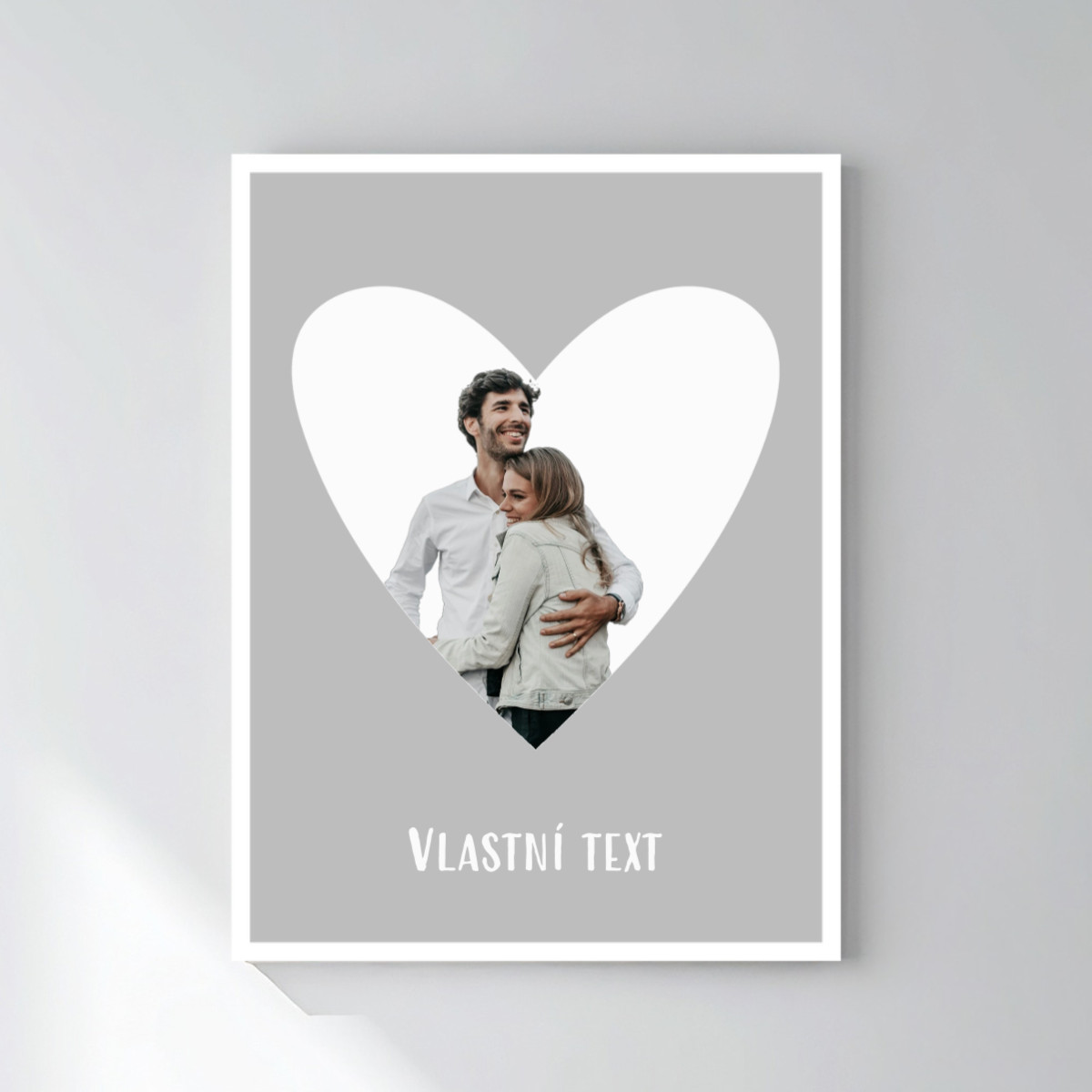 Personalizovaný magický fotorámik – 30x40 – výrez fotografie na podklade