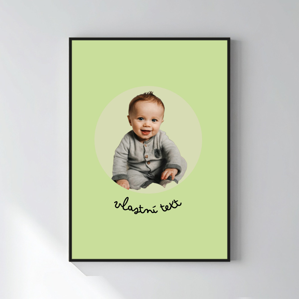 Personalizovaný magický fotorámik – 50 × 70 – výrez fotografie na podklade