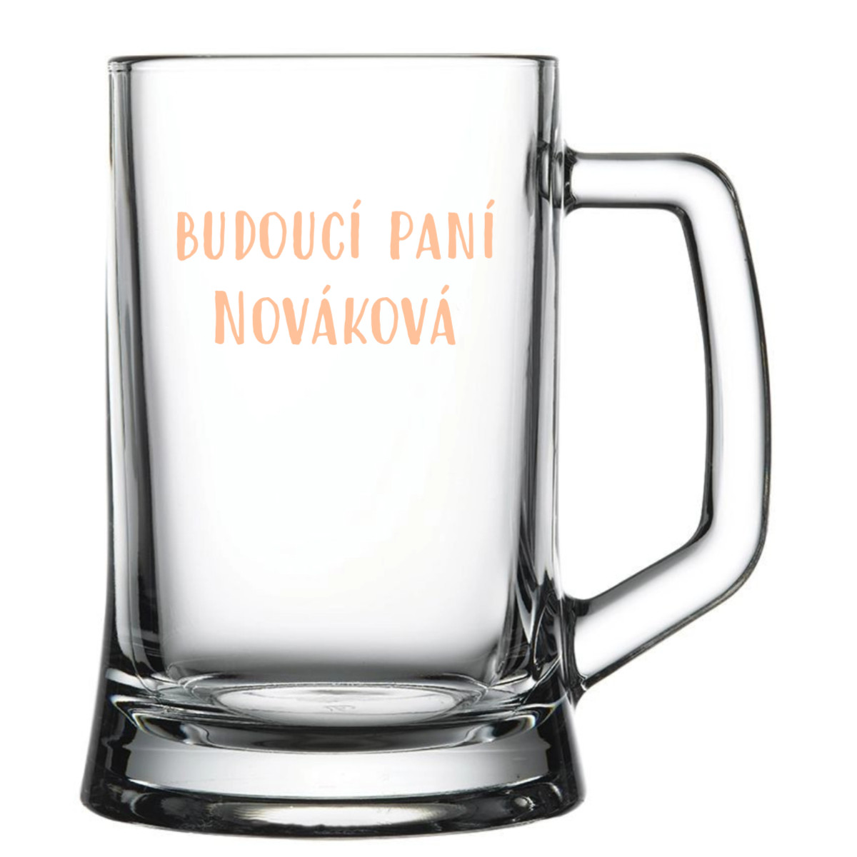 Personalizovaná pivná pohár – budúca nevesta
