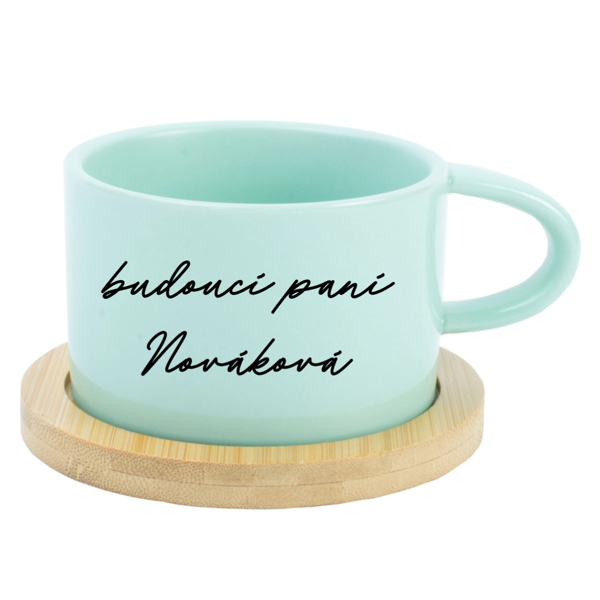 Personalizovaný keramický hrnček „MAKRONKA“ – budúca pani