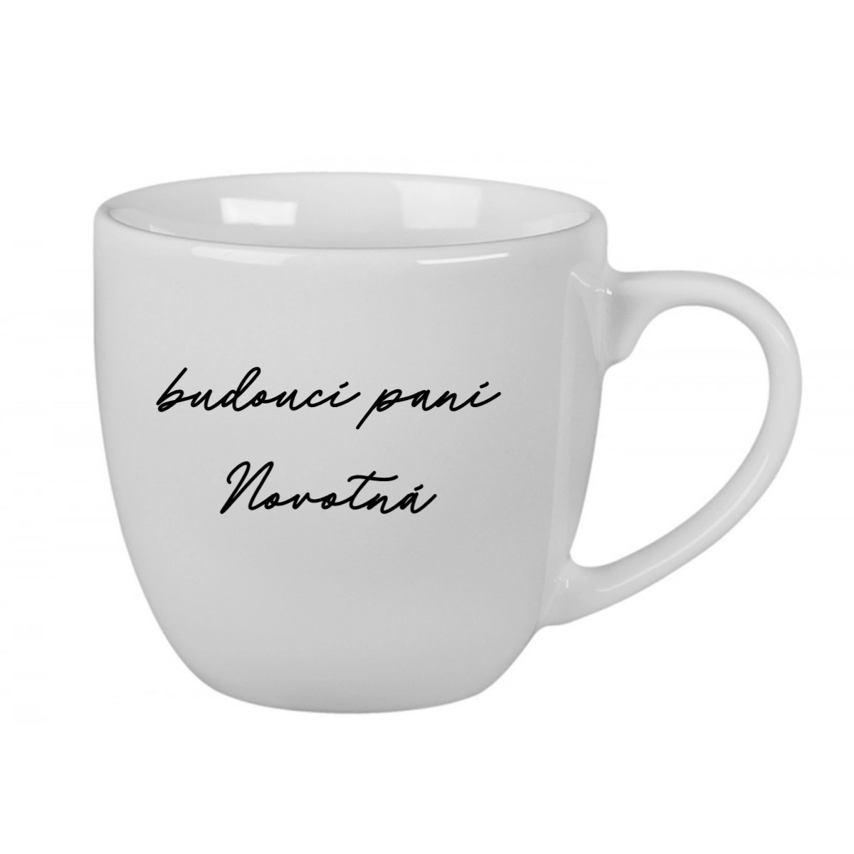 Personalizovaný keramický hrnček 400 ml – budúca pani