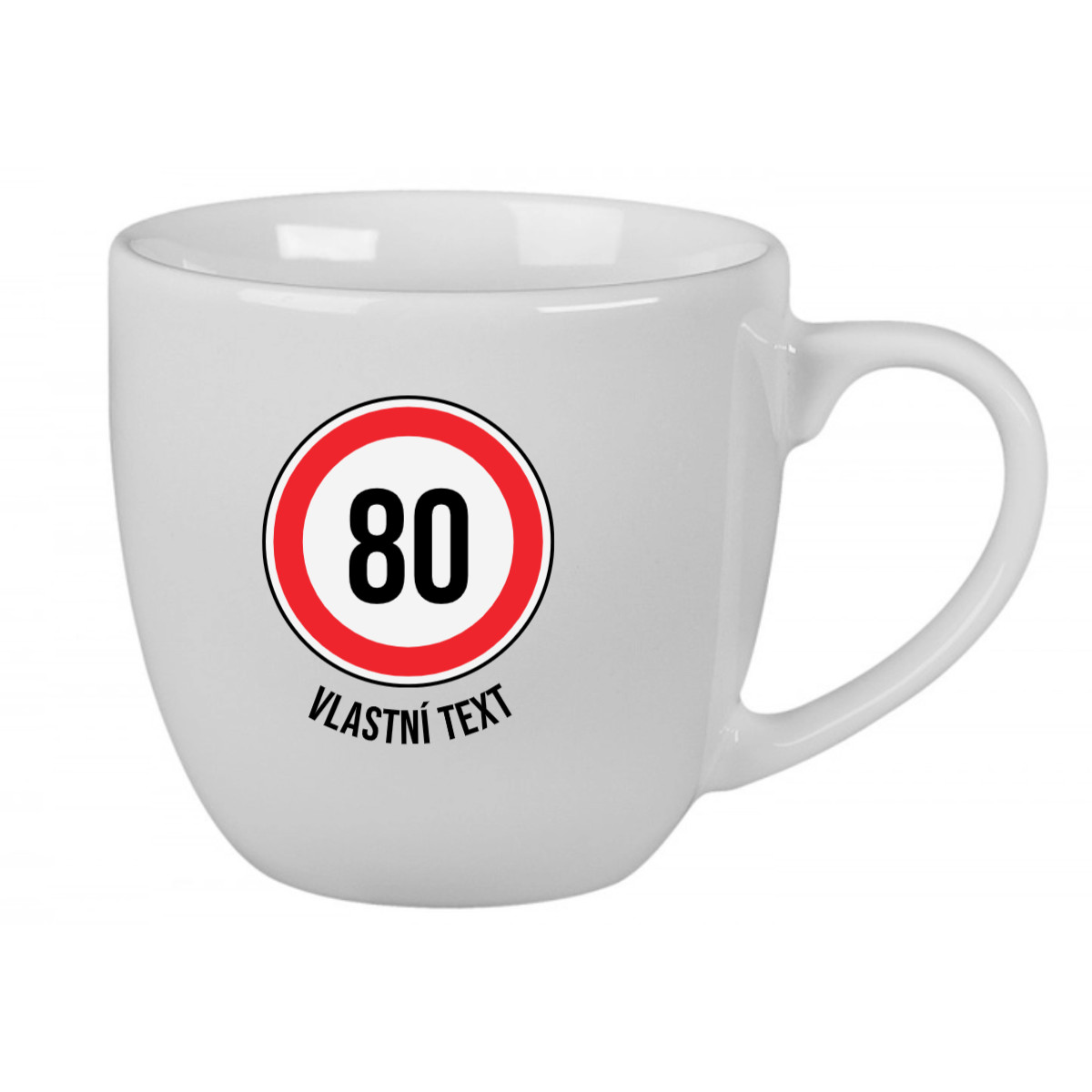 Personalizovaný keramický hrnček 400 ml – dopravná značka k narodeninám