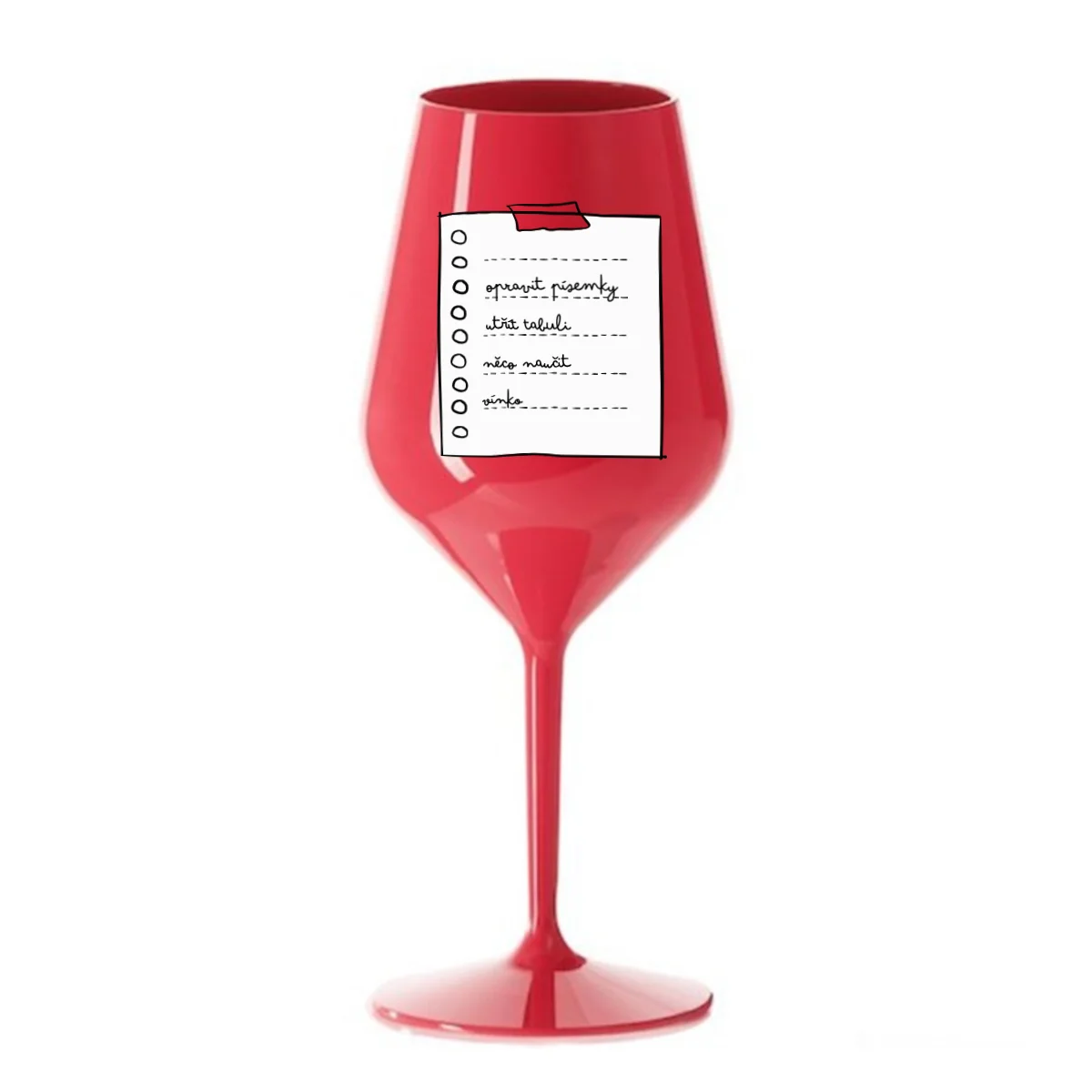 Personalizovaná nerozbitná sklenice 470 ml - TO DO LIST (obrázek 6)
