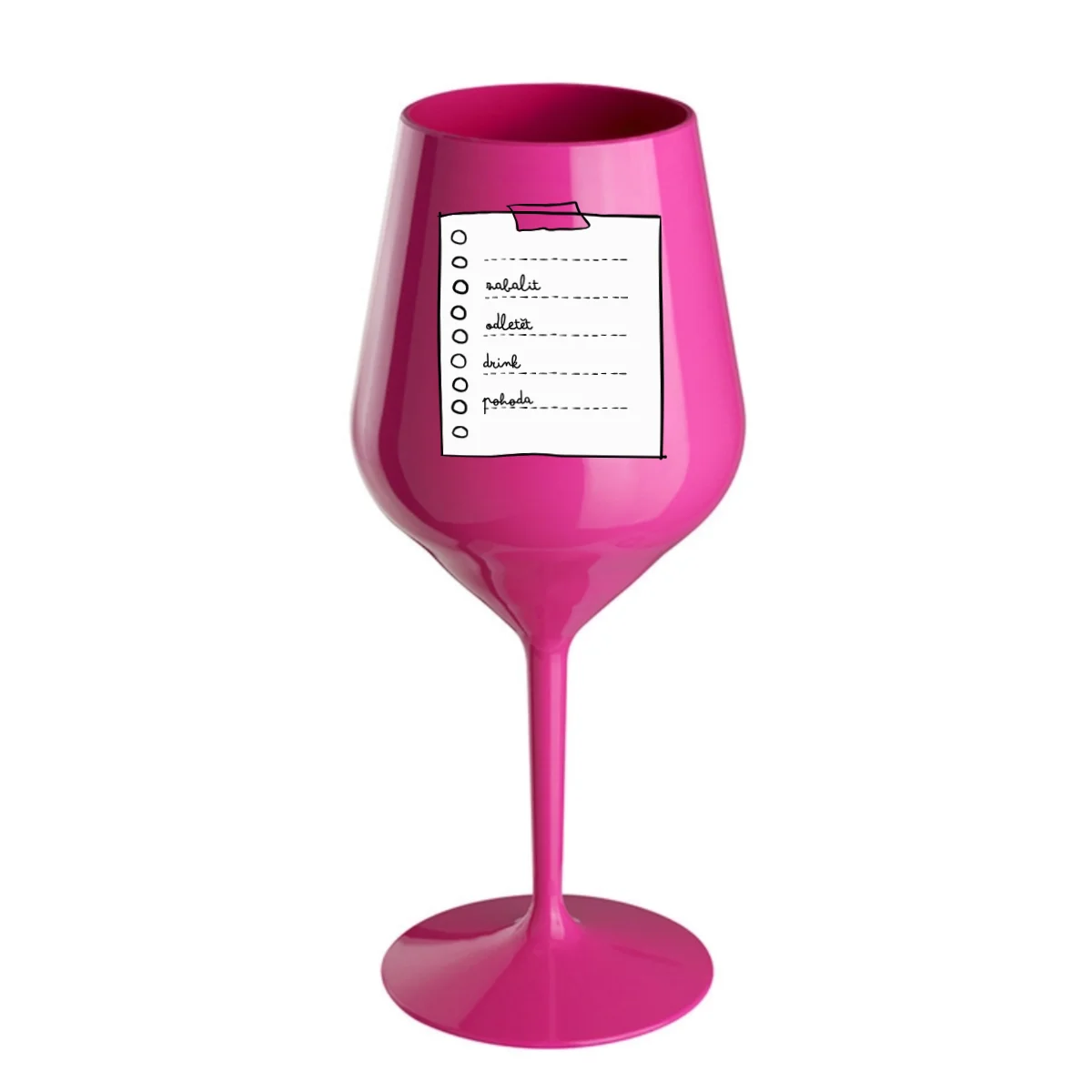 Personalizovaná nerozbitná sklenice 470 ml - TO DO LIST (obrázek 3)