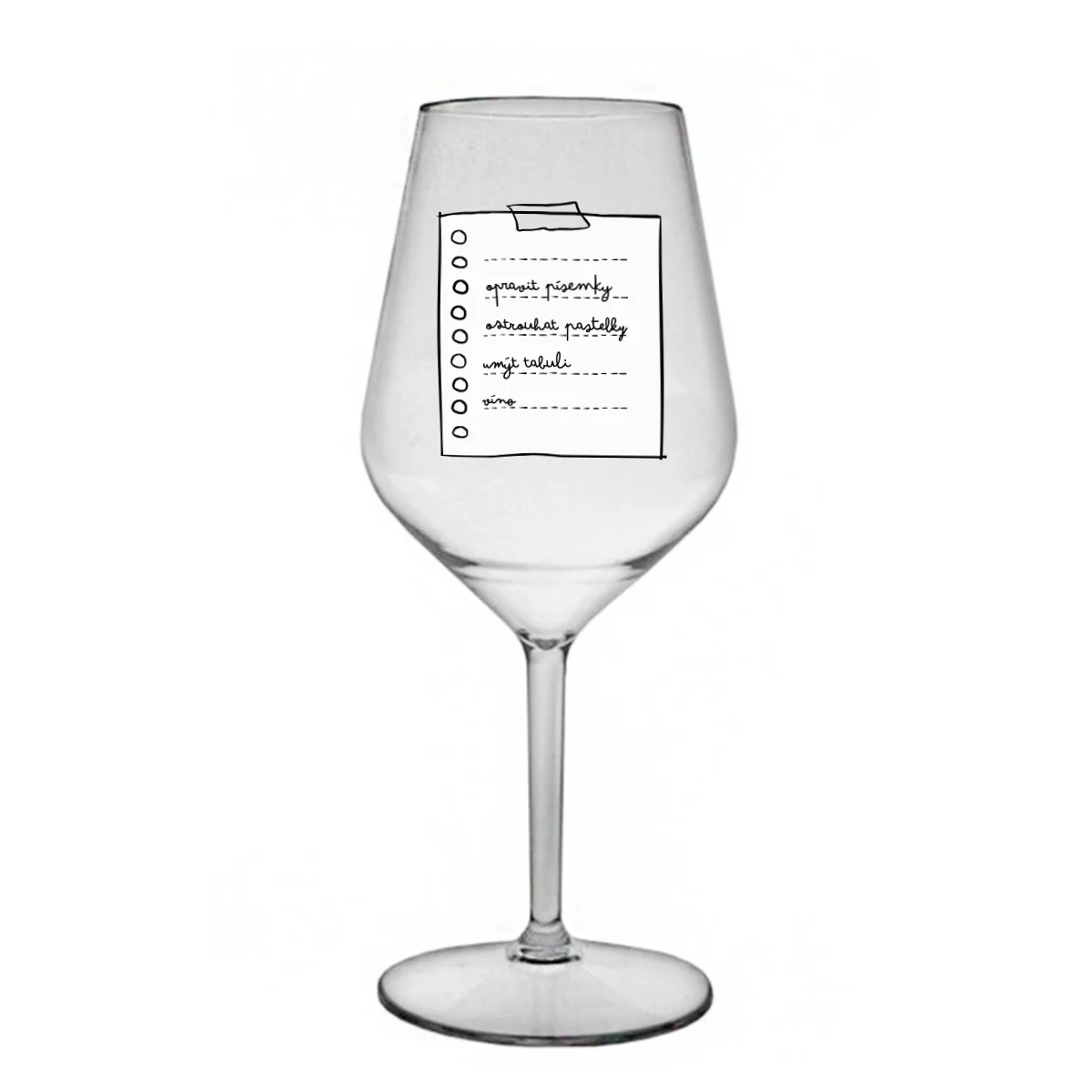 Personalizovaná nerozbitná sklenice 470 ml - TO DO LIST (obrázek 7)