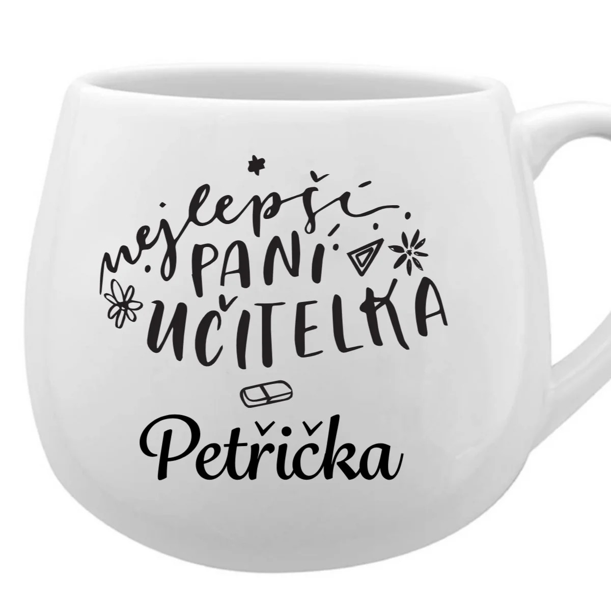 Personalizovaný keramický hrneček - NEJLEPŠÍ PANÍ UČITELKA