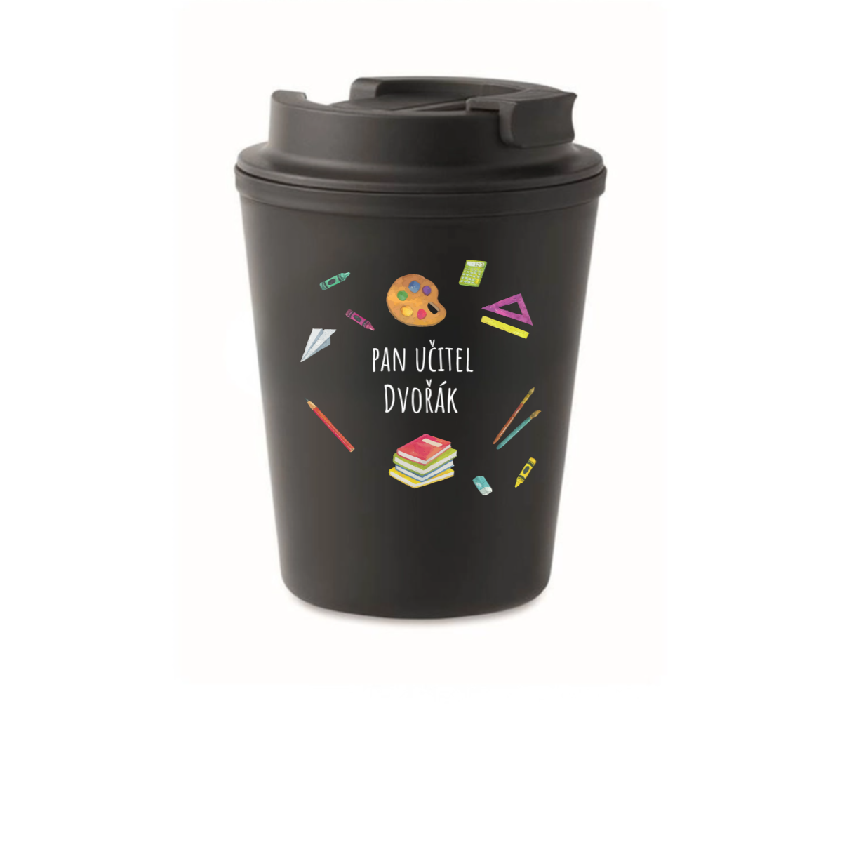 Personalizovaný cestovní termohrnek pro paní učitelku/pana učitele (pomůcky) (obrázek 3)