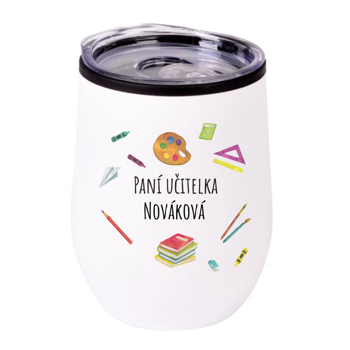 Personalizovaný termohrnek "bowl" pro paní učitelku/pana učitele (pomůcky)