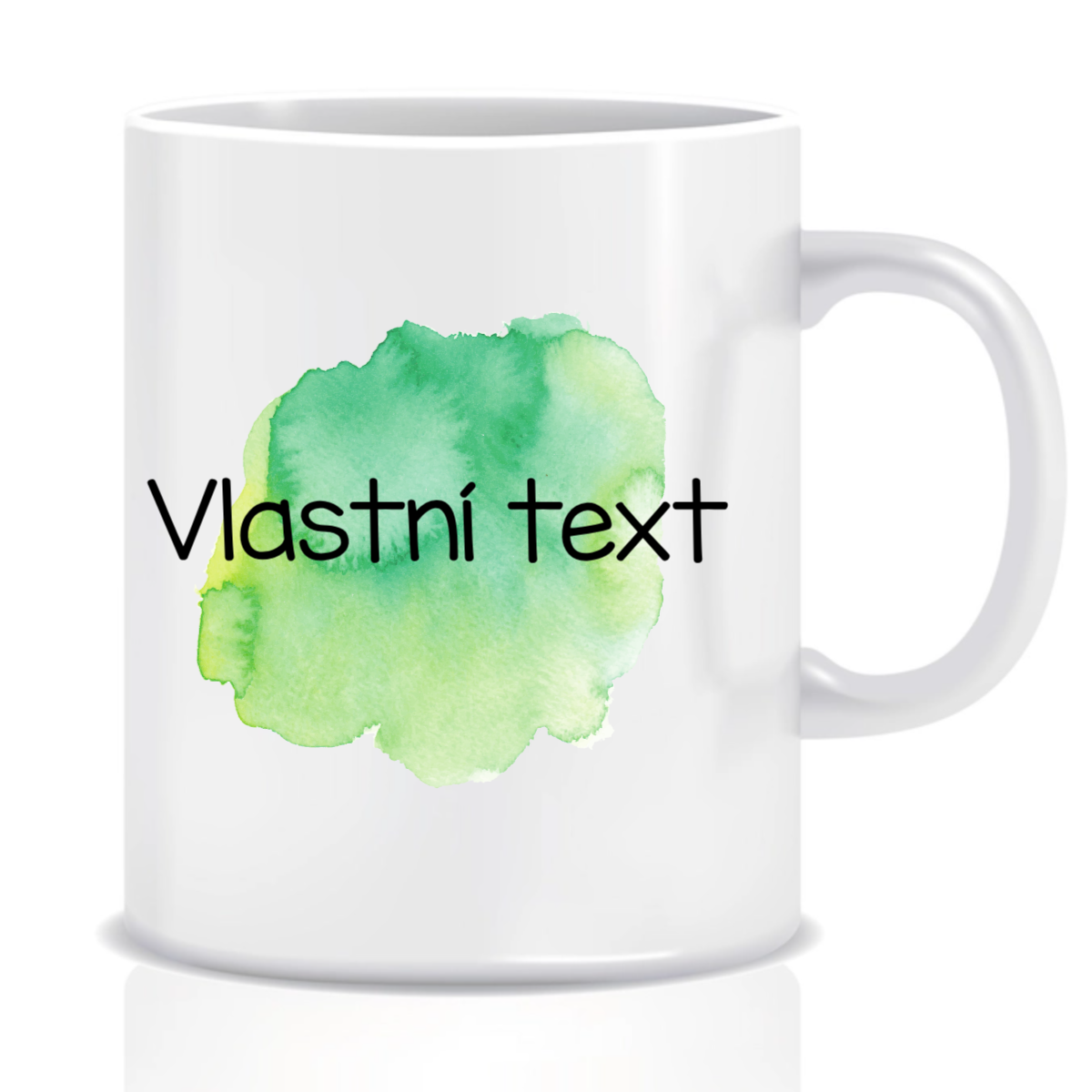 Personalizovaný klasický bílý hrníček - Akvarelový otisk