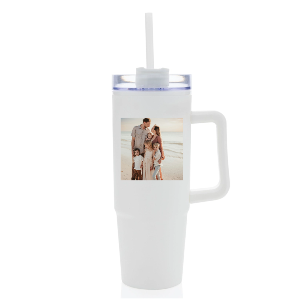 Personalizovaná termoska s průhledným víčkem s fotografií