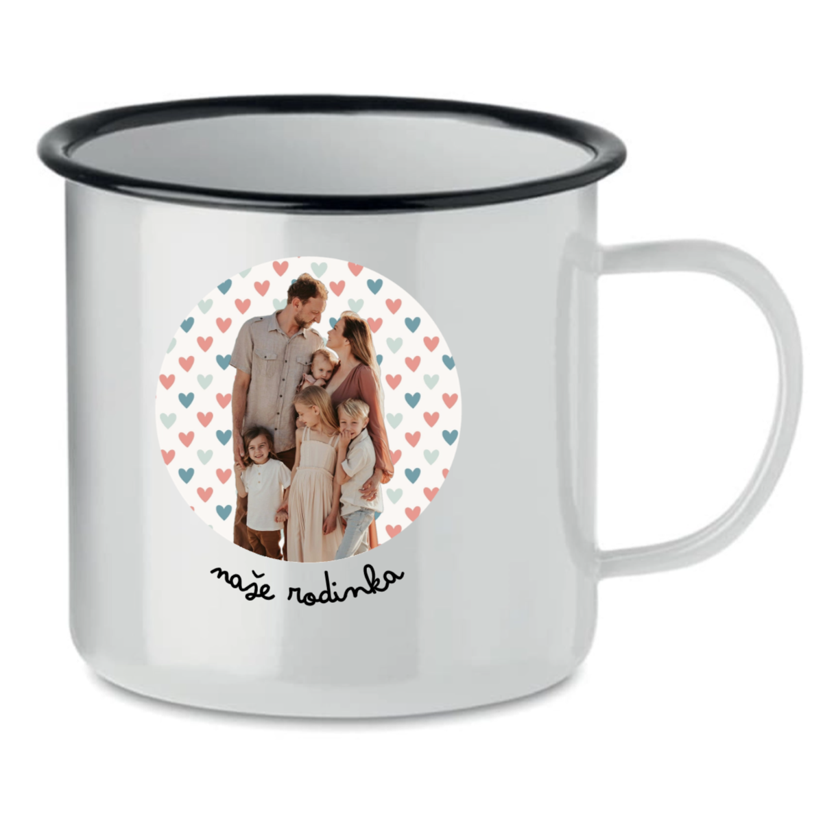 Personalizovaný retro plecháček s výřezem fotky na podkladu (obrázek 4)