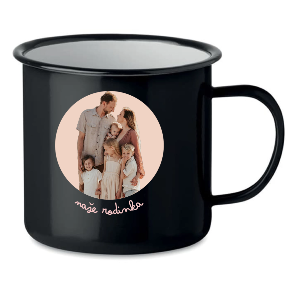 Personalizovaný retro plecháček s výřezem fotky na podkladu (obrázek 3)