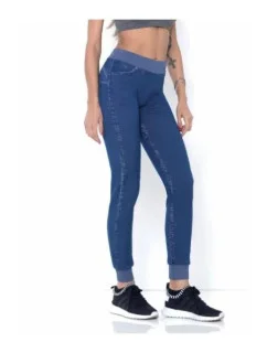 Dámské sportovní legíny  Modrá jeans  model 18997718 - Intimidea