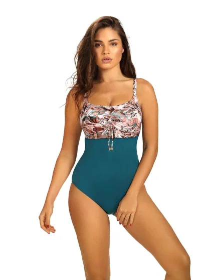 Dámské jednodílné plavky 4 béžové  model 19769185 - Self