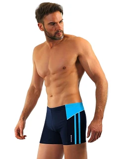 Pánské plavky / boxerky model 22309471 Tmavě modrá s modrou - Sesto Senso