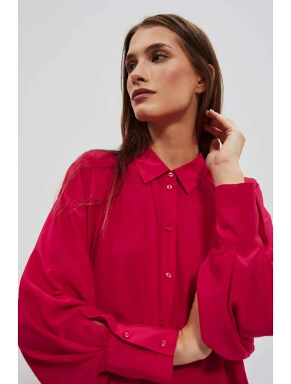 Dámská košile model 21770349 tmavě růžová - MOODO