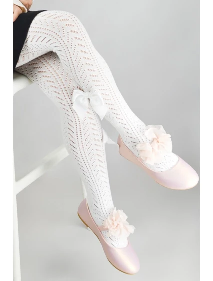 AŽUROVÉ PUNČOCHOVÉ KALHOTY S MAŠLÍ RB019 2-6 L