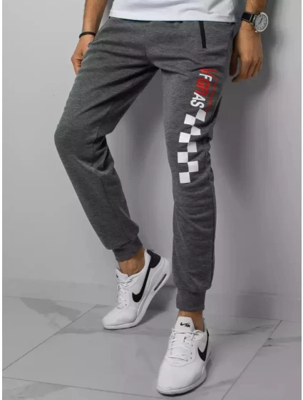 Pánské šedé teplákové kalhoty model 21962847 - Dstreet