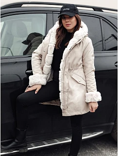 Kurtka zimowa damska parka ARCTIC beżowa FashionStreet TY4767