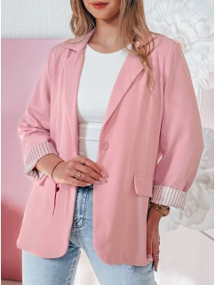 Dámská oversize bunda růžová Dstreet model 22321080 - FashionStreet