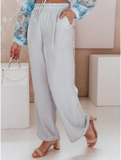 Dámské kalhoty se širokými nohavicemi šedá Dstreet model 22321099 - FashionStreet