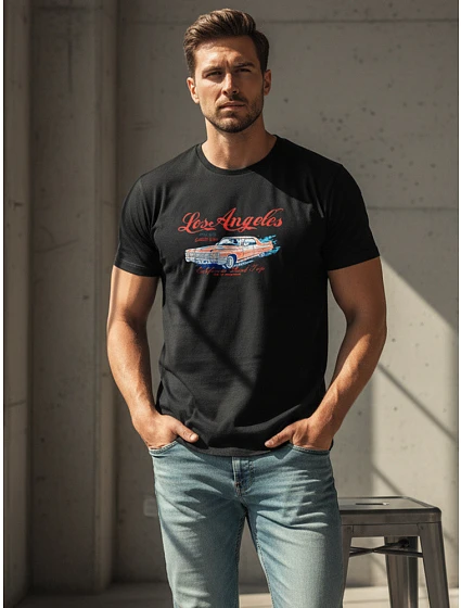 Koszulka męska z nadrukiem Los Angeles model 22084565 - FashionStreet