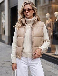 przejściowa kamizelka damska z beżowa model 22305436 - FashionStreet