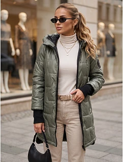 kurtka damska przejściowa z kapturem zielona model 22352960 - FashionStreet