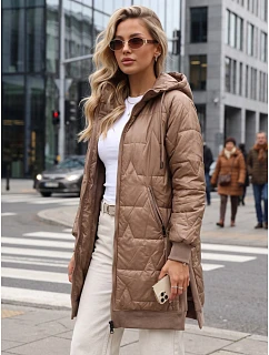 kurtka damska pikowana z kapturem  model 22347484 - FashionStreet