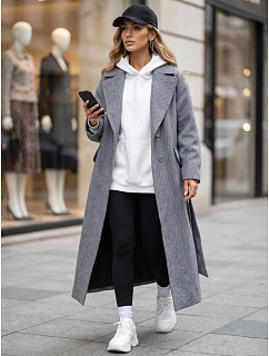damski z paskiem granatowy model 22347508 - FashionStreet