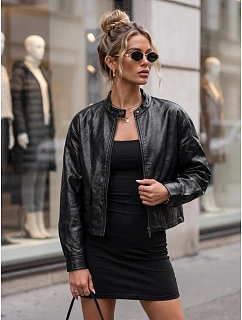 Kurtka skórzana damska ramoneska czarna model 22312102 - FashionStreet