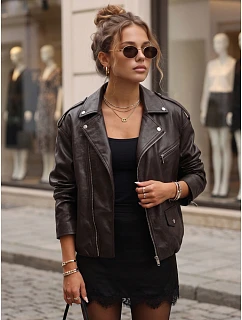 Kurtka damska ramoneska z brązowa model 22352970 - FashionStreet