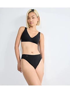 Dámské kalhotky sloggi 24/7 Cotton Lace Tai C3P - černé - SLOGGI