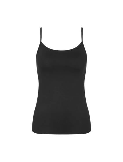 Sense Of Cotton Spaghetti Top - BLACK - TRIUMPH BLACK - TRIUMPH