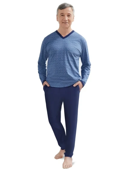 Pánské pyžamo 402 model 18896276 II dł/r 3XL4XL - MARTEL