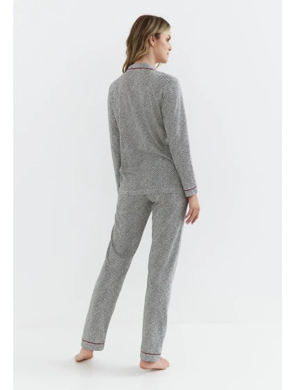 Dámské rozepínací pyžamo Cana 410 dł/r S-XL