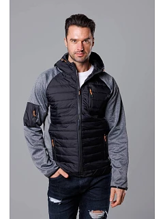 pánská sportovní bunda z různých spojených materiálů model 18347865 - J.STYLE