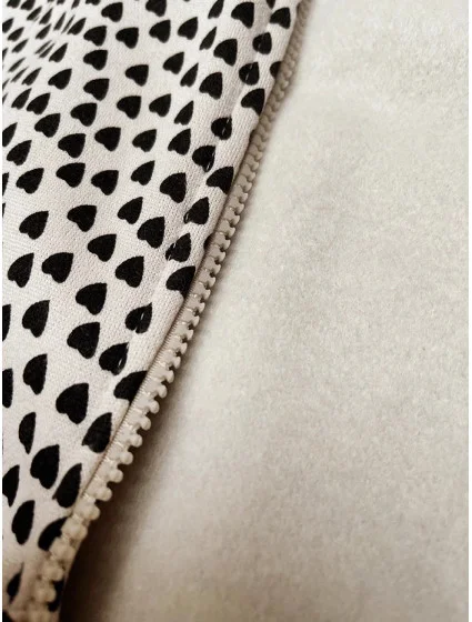 Světle béžová dámská rozepínací mikina se vzorem model 19664182 - 6&8 Fashion